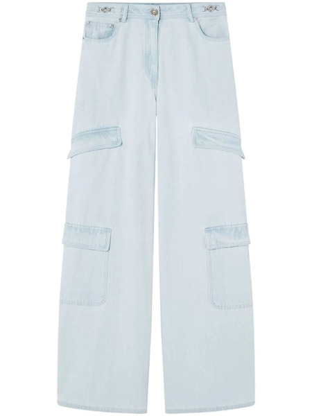  Versace Wide-leg Cargo Jeans - Blue 