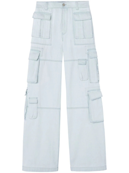  Versace Wide-leg Cargo Jeans - Blue 