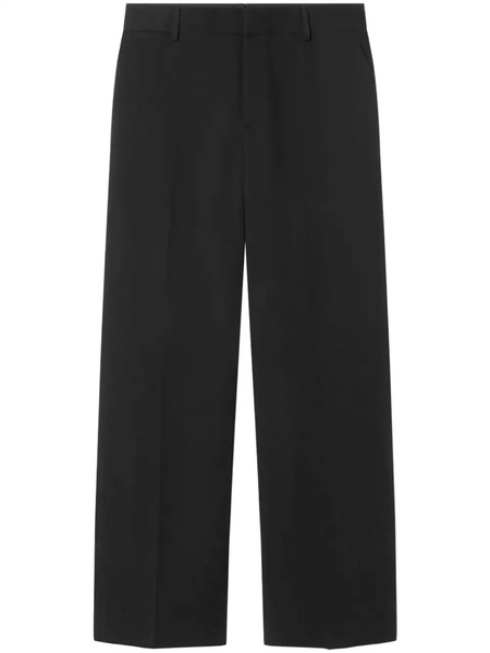  Versace Wide-leg Virgin-wool Trousers - Black 