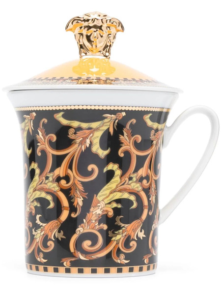  Versace X Rosenthal Barocco Porcelain Mug - Black 