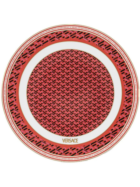  Versace X Rosenthal La Greca Signature Service Plate (33cm) - Red 