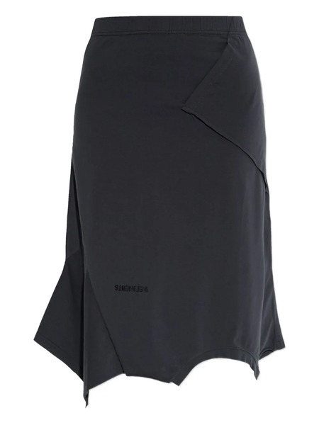  Vetements Asymmetrical-hemline Midi Skirt - Black 