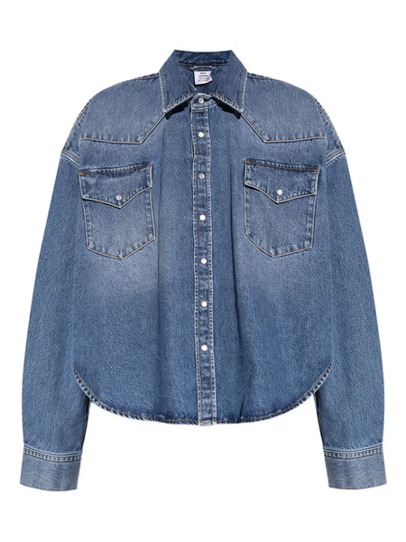  Vetements Button-fastening Denim Shirt - Blue 