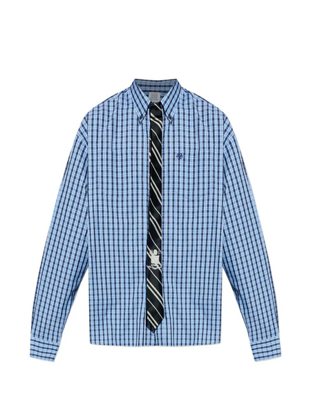  Vetements Checked Button-fastening Shirt - Blue 