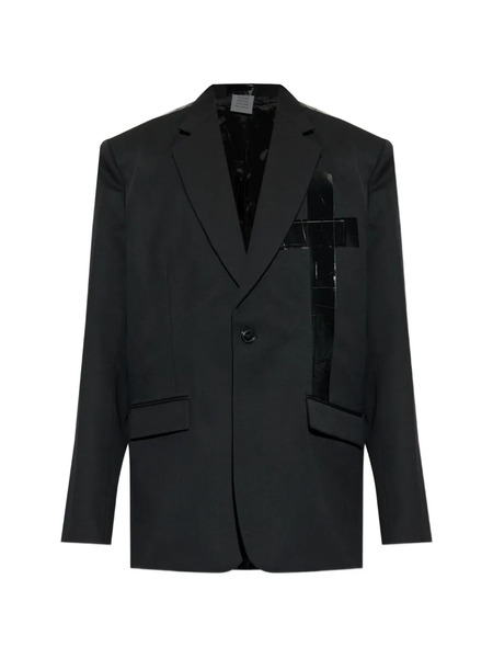  Vetements Cross-patch Blazer - Black 