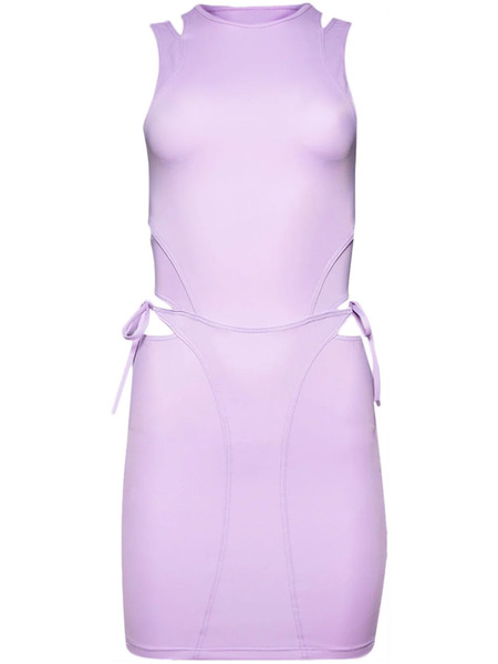  Vetements Deconstructed Bikini Minidress - Purple 