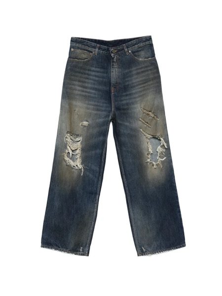  Vetements Distressed Ripped Jeans - Blue 