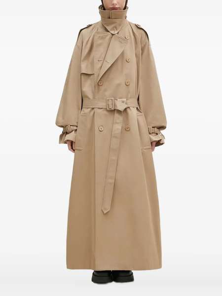  Vetements Double-breasted Belted Trench Coat - Neutrals 