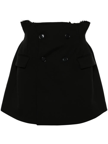  Vetements Double-breasted Miniskirt - Black 