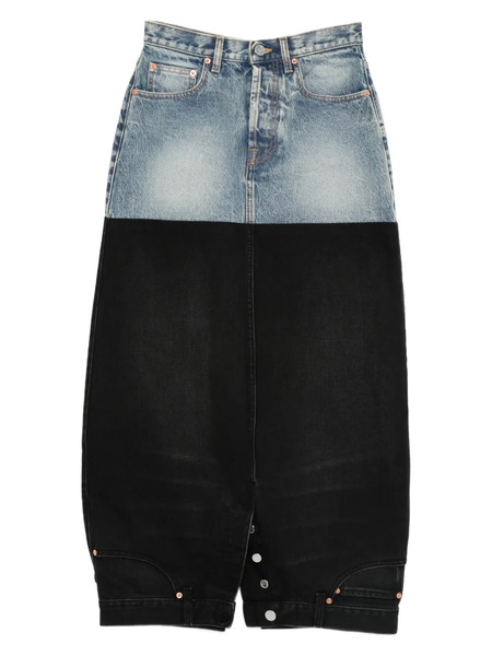  Vetements Double Midi Skirt - Black 