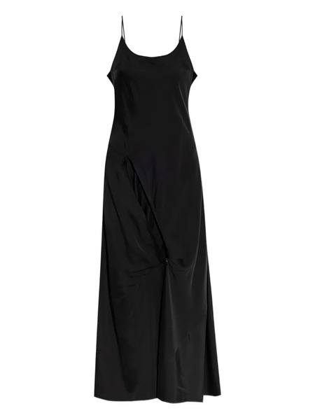  Vetements Draped Asymmetrical Dress - Black 