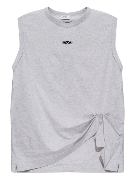  Vetements Embellished Tie-detail T-shirt - Grey 