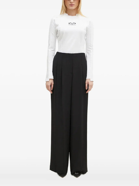  Vetements Exposed-seam Long-sleeve T-shirt - White 