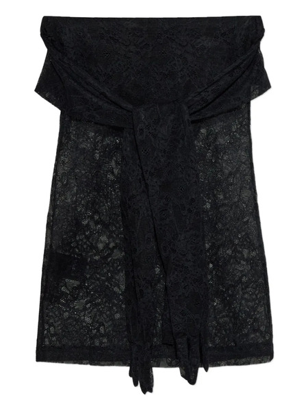  Vetements Lace-bow Top - Black 