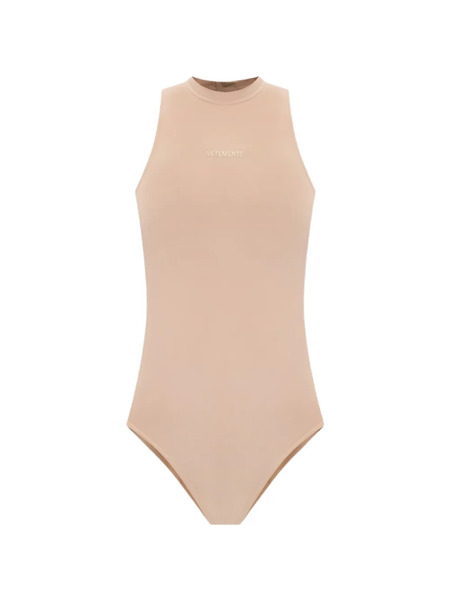  Vetements Logo-detail Bodysuit - Neutrals 