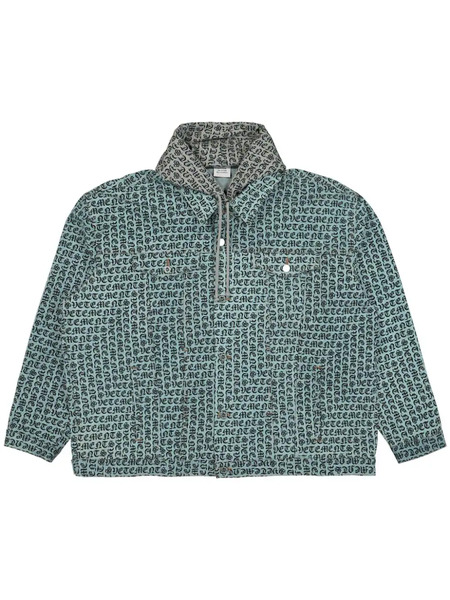  Vetements Monogram-print Jacket - Blue 