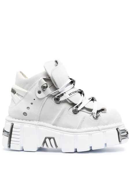  Vetements New Rock Platform Sneakers - White 