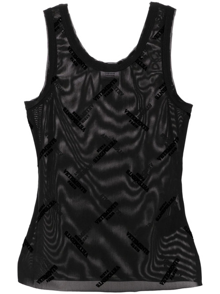  Vetements Power Tank Top - Black 