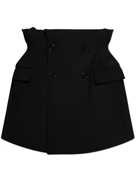 Vetements Raw-cut Mini Skirt - Black 