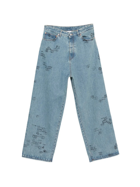  Vetements Stamp-print Jeans - Blue 