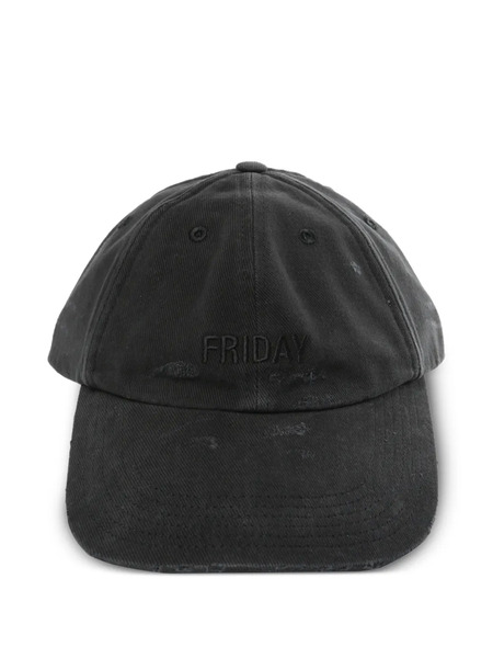  Vetements Text-motif Baseball Cap - Black 