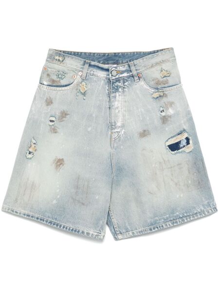  Vetements Trashed Shorts - Blue 