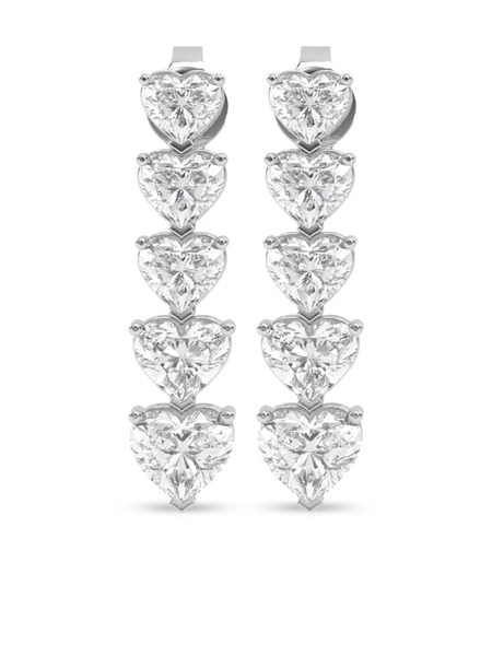  Veynou 14kt White Gold Cara Diamond Earrings - Silver 