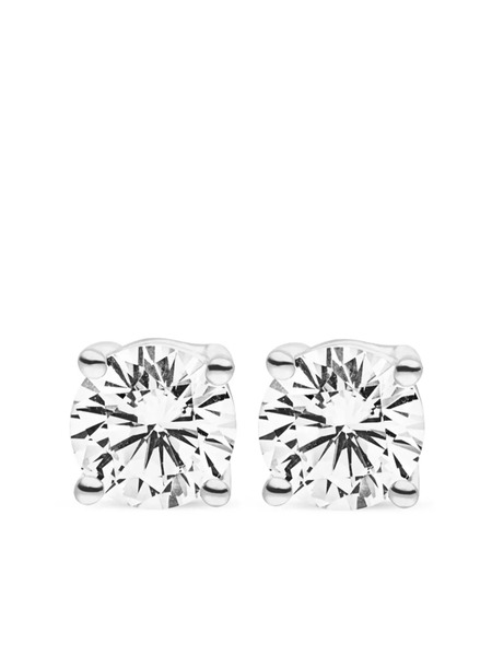  Veynou 14kt White Gold Ella Diamond Stud Earrings - Silver 