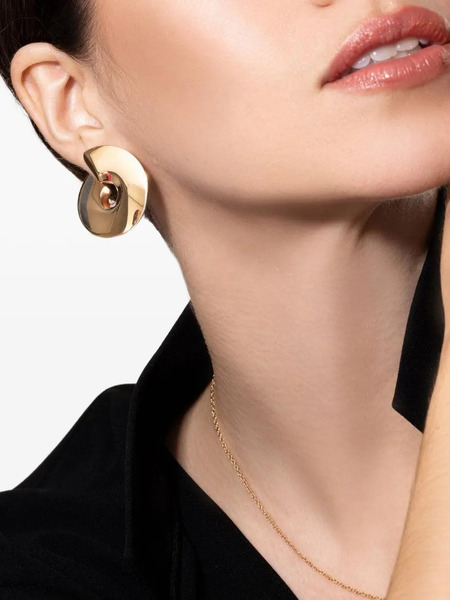  Vhernier 18k Rose Gold Disc Earrings - Pink 