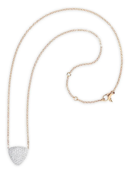  Vhernier 18k Rose Gold Freccia Diamond Necklace 