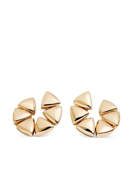  Vhernier 18k Rose Gold Triangular Elements Earrings - Pink 