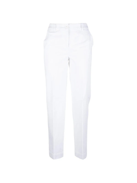  Via Masini 80 Button Trousers - White 