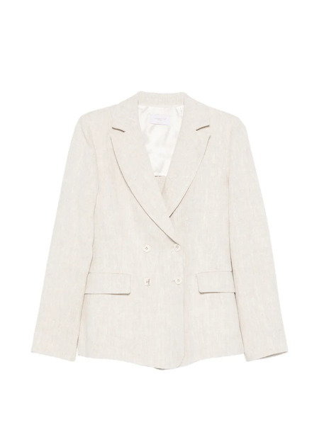  Via Masini 80 Double-breasted Blazer - Neutrals 