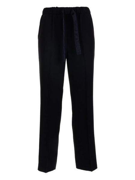  Via Masini 80 Drawstring-fastening Trousers - Black 