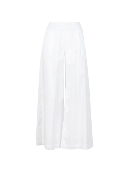  Via Masini 80 Elastic-waistband Trousers - White 