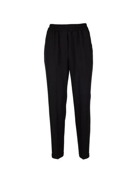  Via Masini 80 Elasticated Trousers - Black 