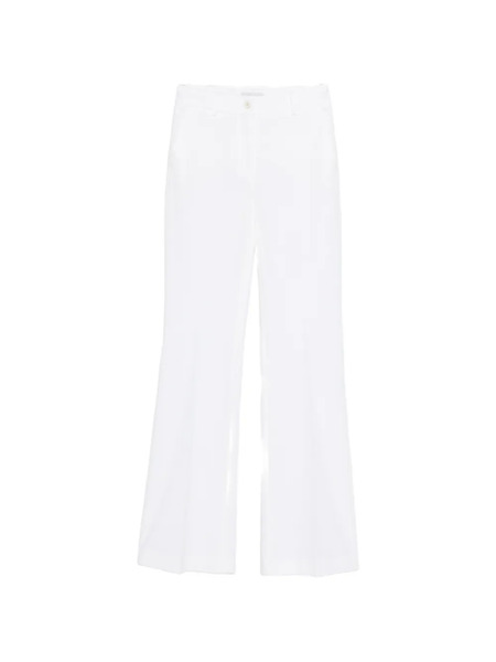  Via Masini 80 Flared Trousers - Neutrals 