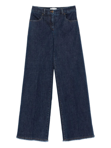  Via Masini 80 Frayed-hem Jeans - Blue 