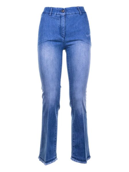  Via Masini 80 Frayed-hem Jeans - Blue 