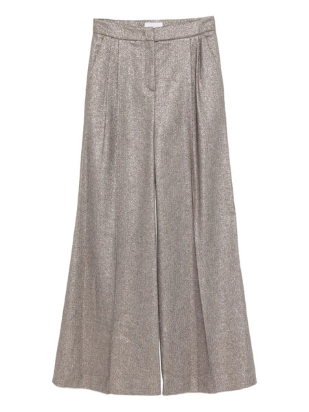  Via Masini 80 Pleated-detailing Trousers - Brown 