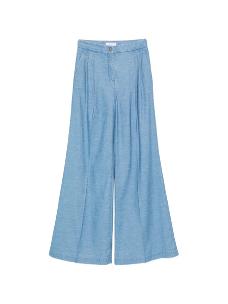  Via Masini 80 Wide-leg Trousers - Blue 