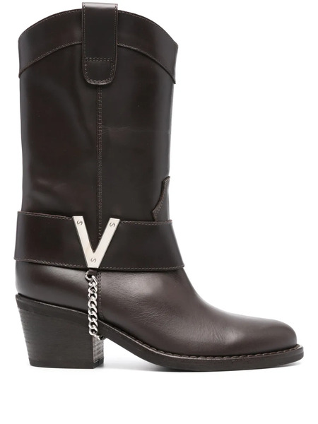  Via Roma 15 70mm Logo-plaque Boots - Brown 