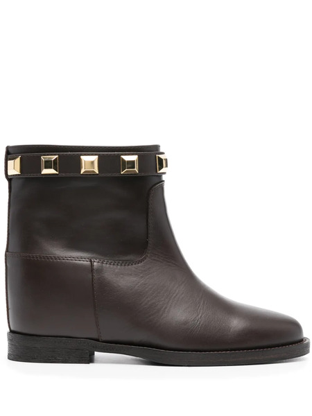  Via Roma 15 Santa Monica Leather Boots - Brown 