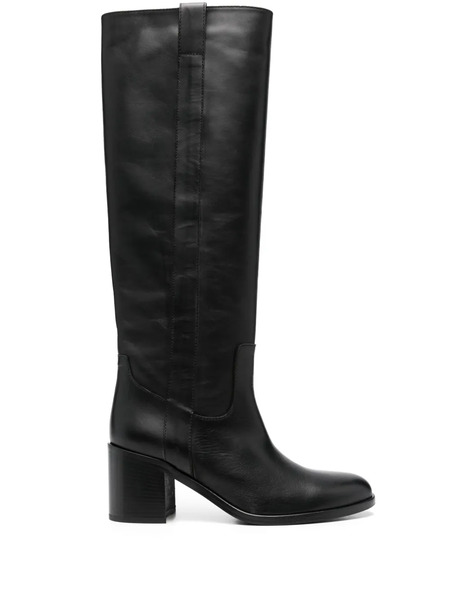  Via Roma 15 Venice Leather Knee-high Boots - Black 