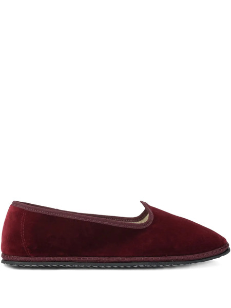  Vibi Venezia Bordeaux Texture Slippers - Red 