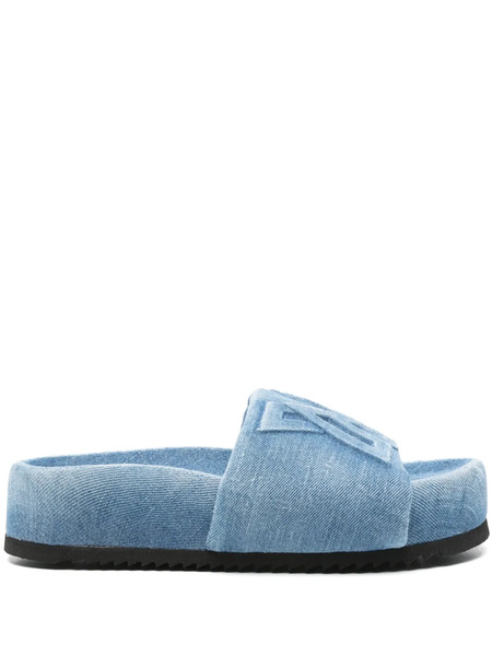  Vic Matie Denim Slides - Blue 