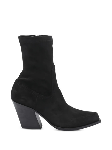  Vic Matie Leather Ankle Boots - Black 