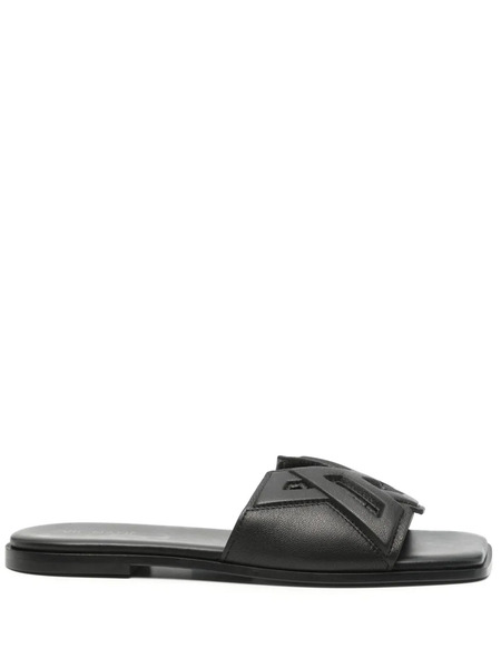  Vic Matie Leather Flats - Black 