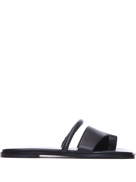  Vic Matie Leather Sandals - Black 