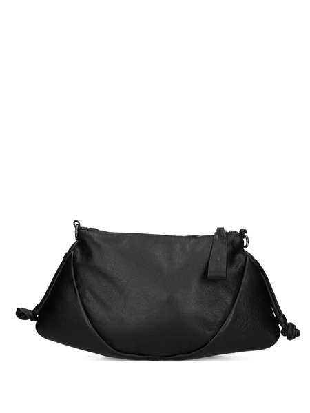  Vic Matie Leather Shoulder Bag - Black 